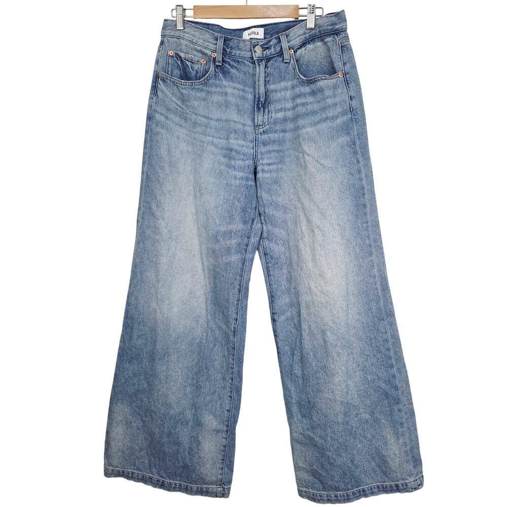 pistola Light Blue Wide Leg Jeans - Picture 2 of 10